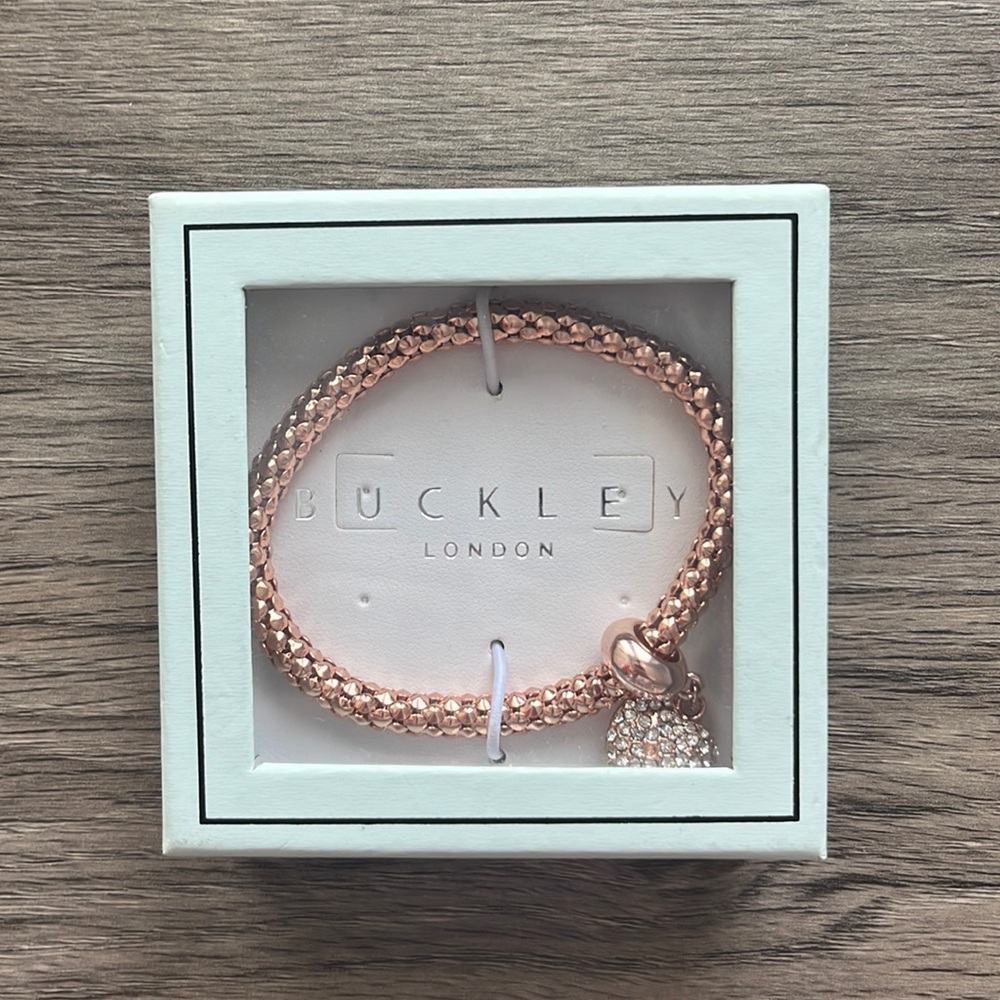 Buckley London Rose Gold Sweetheart Steel Mesh Bracelets